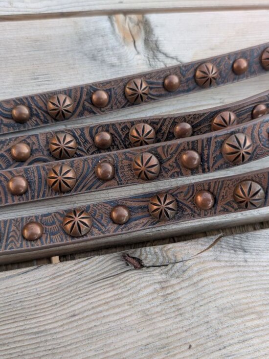Angel Ranch Belt with Copper Embellishments